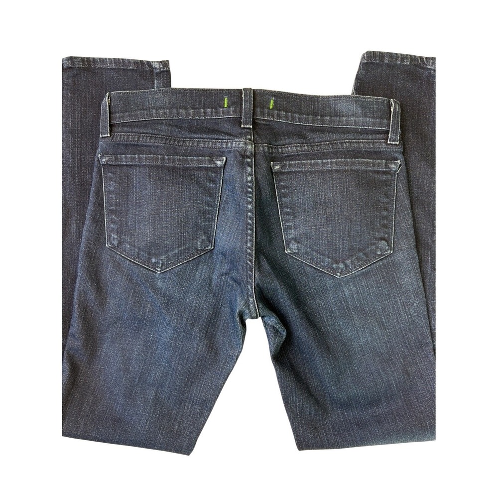 J Brand The Deal Skinny‎ Leg Jeans Blue Womens 27 Ankle Zip Dark Wash Consign - Picture 4 of 10